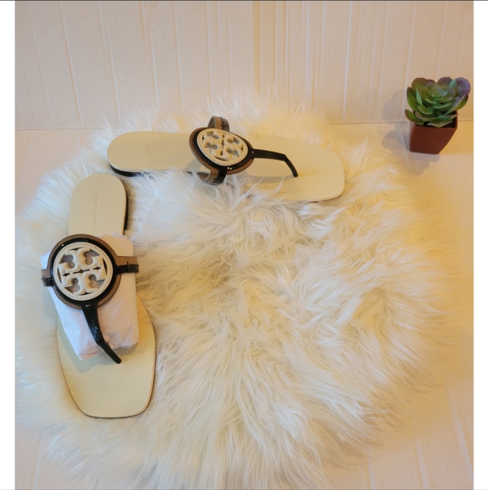 *SOLD*                                Tory Burch Cream Bombe Miller Thong Sandal - Picture 4 of 4